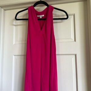 Hot Pink sleeveless blouse size Large